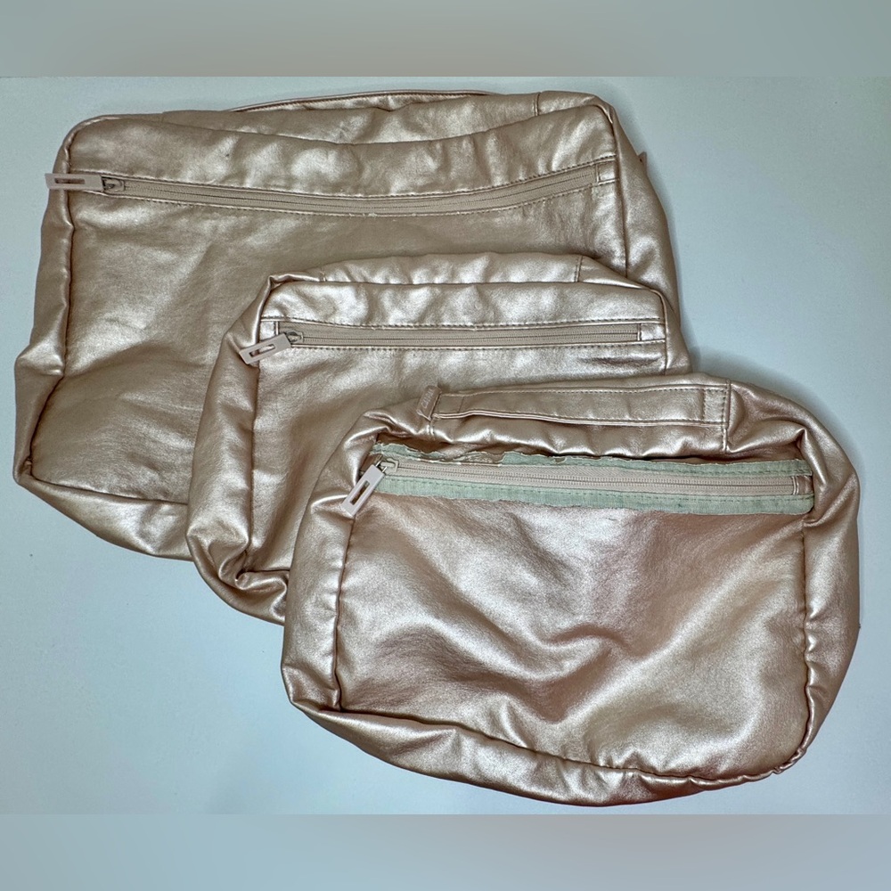 Calpak Rose Gold Packing Cubes—3 Piece Set - Picture 2 of 9